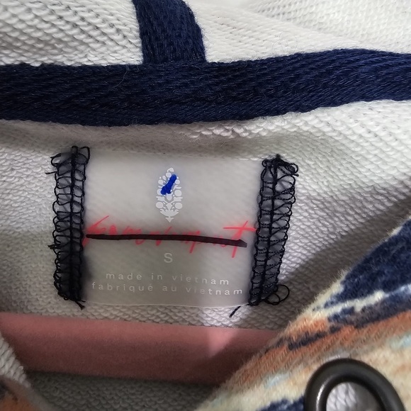 Free People Half Time Printed Hoodie Size S - Picture 6 of 6